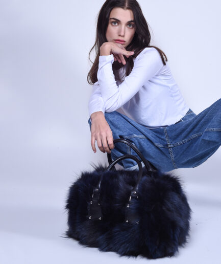 Furry handbag