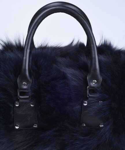 Furry handbag