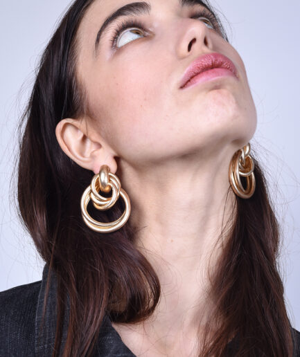 Orecchini gold hoops