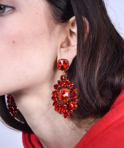 Orecchini red rock