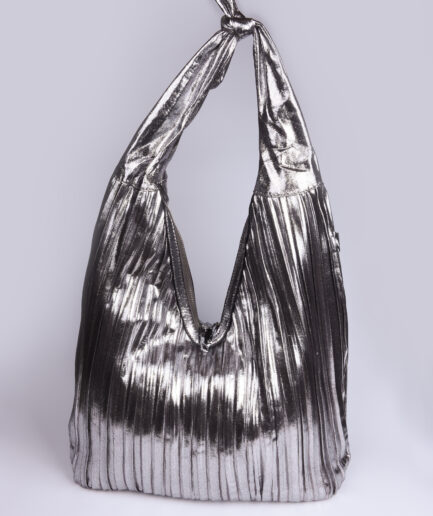 Silver walking bag