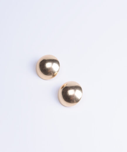 Oversized gold clip buttons