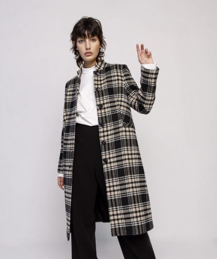 Giacca cappotto "Jane" in tartan