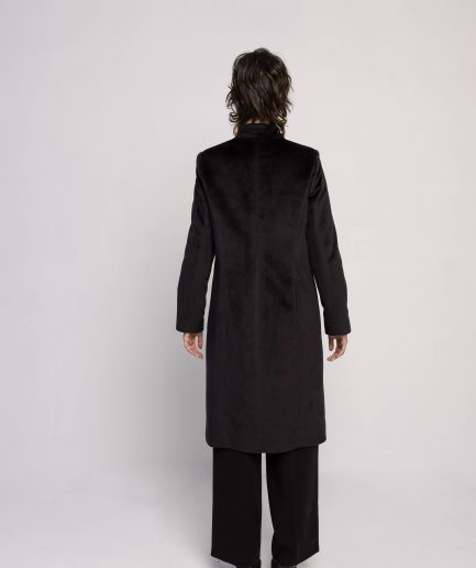 Giacca cappotto "Jane" in velluto nero