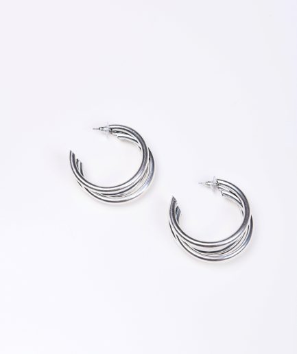 Orecchini silver tris