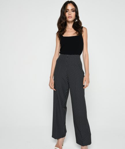 Pantaloni palazzo pois
