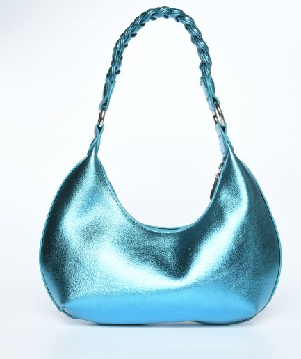 Turquoise vintage baguette bag
